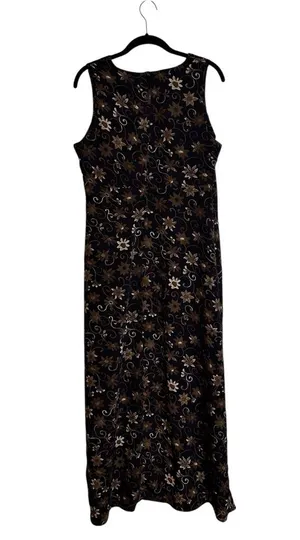 Vintage Byer Studio Maxi Dress Empire Waist Floral 90s Grunge Boho Size 12 thumbnail 5