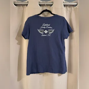 Harley-Davidson Blue  Tee with Logo Patch thumbnail 2
