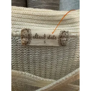 Altard State Cream Criss-Cross V-Neck Sweater Size S EUC thumbnail 5
