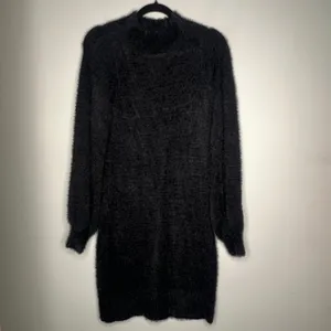 Bardot Black Fuzzy Sweater Dress Size Small thumbnail 3