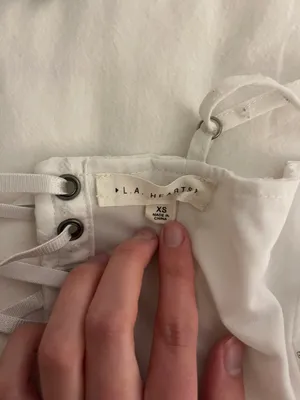 PacSun White Corset Top thumbnail 3