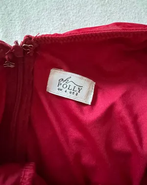 Red Embellished Dress thumbnail 5