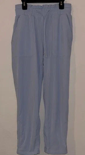 Lululemon Blue Linen‎ Beyond The Studio Pants Blue Linen Womens Size 4 thumbnail 1