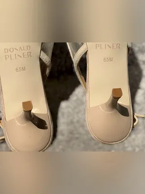 Donald Pliner Carwyn Mesh Slingback Kitten Heels Pointed Toe‎ Nude 6.5 Chic Work thumbnail 9
