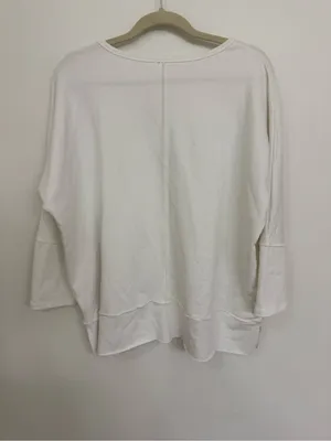 SPANX Classic White Long-Sleeve Women's Top Size Large thumbnail 2