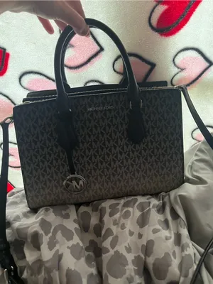 Michael Kors Black & White Monogram Purse thumbnail 2