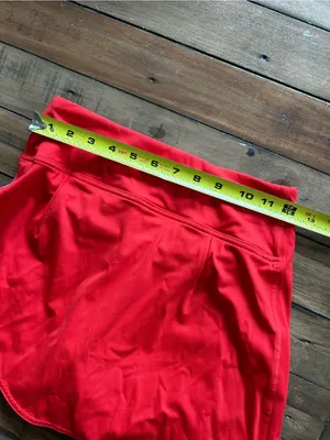Lululemon Asymmetrical Layered High Rise Tennis Skirt Skort Pink Orange 2 thumbnail 12