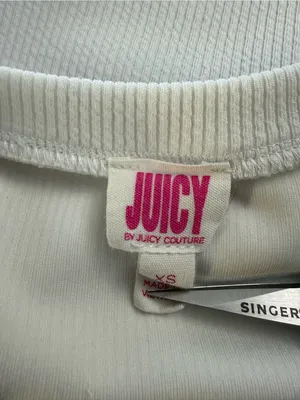 Juicy Couture White Tee Dress with Lime Graphic thumbnail 5