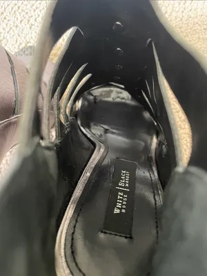 White House | Black Market Women's Metallic Gray Strappy Peep-Toe High Heels thumbnail 5