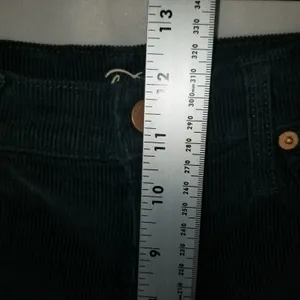 Universal Thread Womens Vintage Straight Green Corduroy Pants 4/27 High Rise thumbnail 8