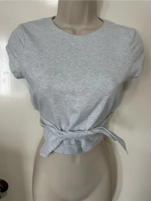 Garage White Cap-Sleeve Crewneck Crop Top thumbnail 8