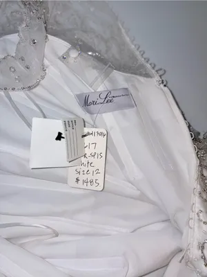 Spectacular New Mori Lee Heavily Beaded Wedding Gown thumbnail 6