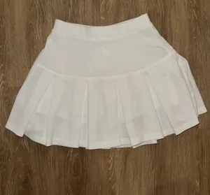 Amazon White Pleated Cheer Skort thumbnail 2