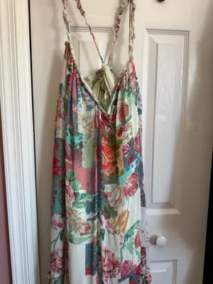 Anthropologie Dress Floral Maxi Boho Paisley thumbnail 7