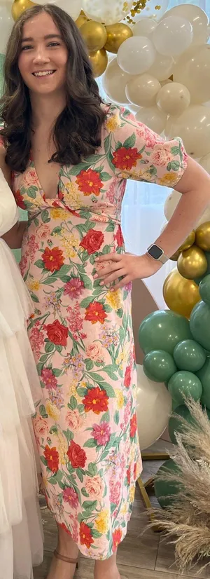 Old Navy Floral Midi Dress thumbnail 1
