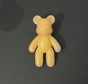 Crocs Yellow Glitter Teddy Bear Jibbitz Charm thumbnail 1