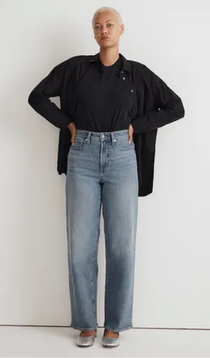 Madewell The Curvy Perfect Vintage Wide-Leg Jean thumbnail 1