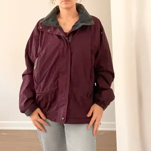 Vintage L.L. Bean Purple Fleece Lines Ski Jacket thumbnail 3