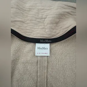 Max Mara Leisure Moto Zip Up Jacket Beige Athleisure NO SIZE TAG thumbnail 9
