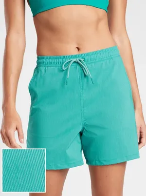 Athleta Marin 5" Board Shorts Womens XS Green Swim‎ Shorts thumbnail 1