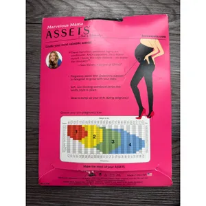 Marvelous Mama Assets by Sara Blakely Maternity Opaque Stripe Tights Size‎ 2 thumbnail 2