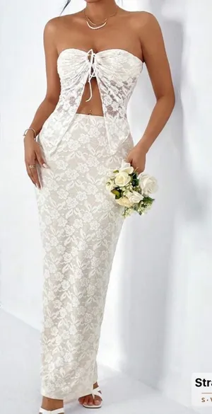 White lace 2 piece set SHEIN  thumbnail 1
