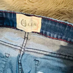 Lucky Blessed Jeans Leopard Print Mid Rise Straight Blue Women Size 6 #4 thumbnail 12