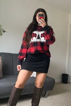 Christmas Sweater Red Size M thumbnail 4