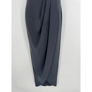 Shona Joy U Wire Bustier Draped Strapless Midi Dress Size 4 Gray Formal Wedding thumbnail 8