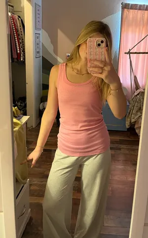a new day pink tank top thumbnail 1