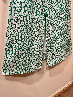 NWOT Kookai Green and White Cheetah Printed Maxi Dress - Size 4 thumbnail 4