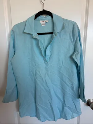 Vineyard Vines Linen Cotton Blend Tunic Small thumbnail 1