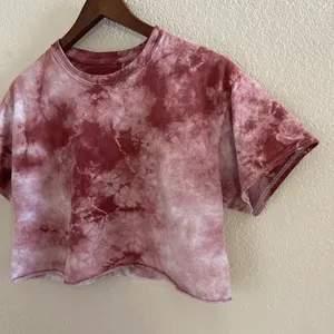 Tie Dye Boxy Crop Top Red Size M thumbnail 2