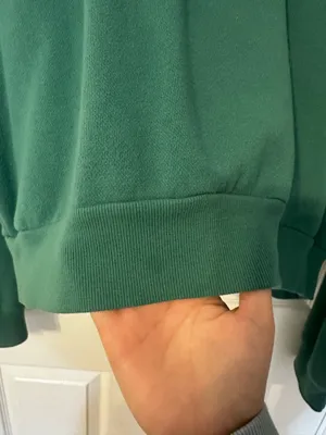 Victoria's Secret quarter-zip green thumbnail 3