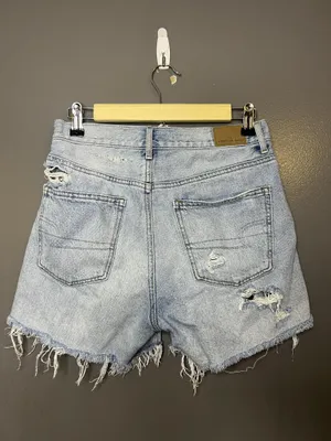 American Eagle Outfitters 90s Boyfriend Shorts Womens 2 Distressed Button Fly thumbnail 3
