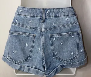 Playboy denim high waist shorts thumbnail 3