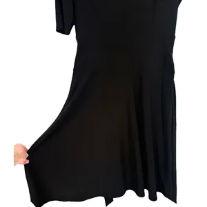 Lauren Ralph Lauren Black Mock Neck Belted Classic Fit &‎ Flare Midi Dress Sz 10 thumbnail 12