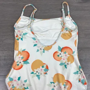 Kate Spade New York Cream Oranges Print One Piece Swimsuit Sz.M thumbnail 9