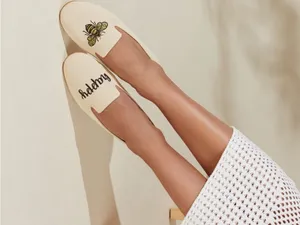 Vivaia Bee Happy Audrey Round-Toe Embroidered Loafers Size 41.5 or US 10 thumbnail 2