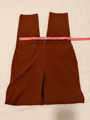 Lululemon City Sleek 5 Pocket 7/8 Pant Dark Terracotta Size 0 thumbnail 11