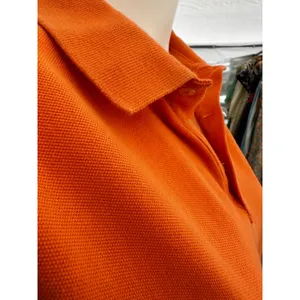 Vintage 90s Ralph Lauren Women’s Orange Polo Shirt Medium thumbnail 6