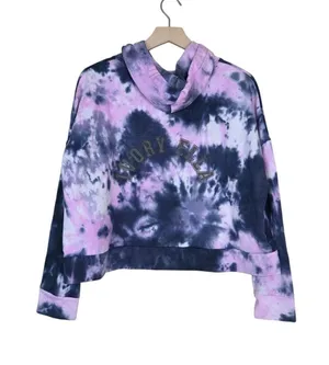 Ivory Ella Womens M Drawstring Pullover Tie-Dye Hoodie thumbnail 2