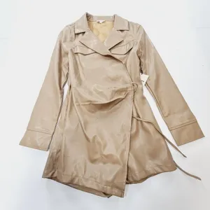 Superdown Chantel Leather Romper in Nude Small thumbnail 3