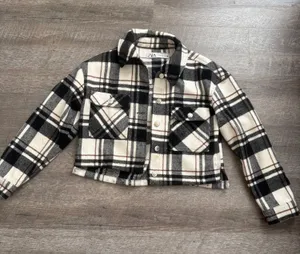 Zara Flannel Shacket  thumbnail 1