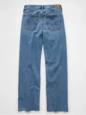 American Eagle AE Curvy High Waisted Stovepipe Jean Raw Hem Size 2 Long thumbnail 15