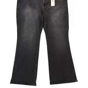 Good American Always Fits Good Legs Flare Jeans Plus Size 28-32 Faded Black NEW thumbnail 7