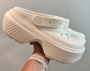 Crocs Stomp Clog Bone White Platform Lug Sole NWT W10 M8 thumbnail 1