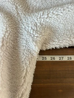 Lululemon Size 10 Oh So Sherpa Half Zip Soft Fleece Hoodie White Pullover thumbnail 8