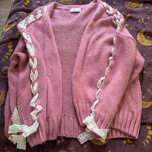 Lilac Hollister Cardigan  thumbnail 1