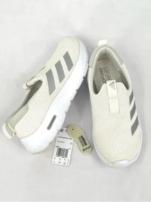 Adidas Cloudfoam Move Lounger Off White Silver Slip On Sneakers size 8 thumbnail 9
